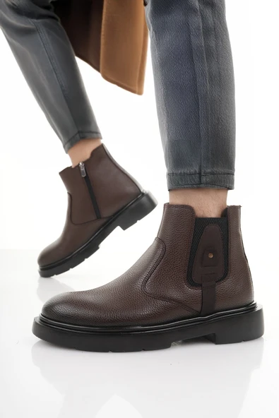 Muggo GERALT Fermuarlı İçi Kürklü Erkek Kışlık Bot - 5