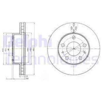 Fiat On Fren Disk Aynası Jumper III Boxer III Ducato III 20q (cap:300 Kalınlık:32) 06> - Delphi Bg4060 ürün görseli