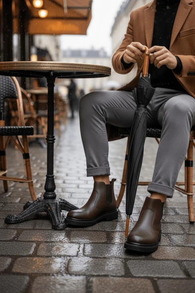 Muggo GERALT Fermuarlı İçi Kürklü Erkek Kışlık Bot - 2