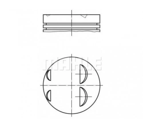 Renault Motor Kiti (piston+segman+gömlek) Megane R19 Clio Expres Kangoo 1,4i E6j E7j (75,80mm) / (std) - Mahle 0210390