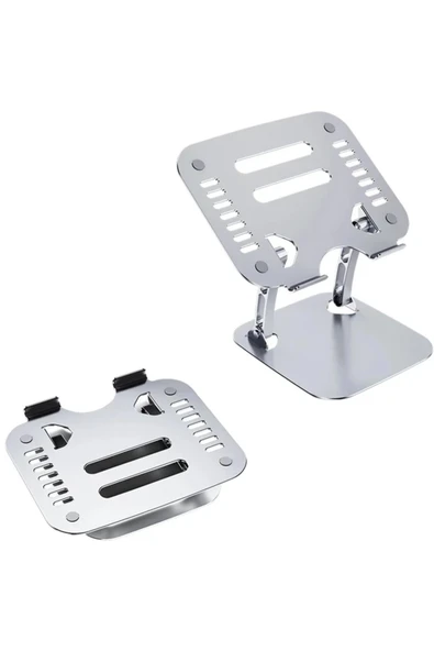 Akman Ally T602 Ayarlanabilir Katlanır Isı Havalandırmalı Alüminyum Laptop Stand? - ACL6202466-3395 - Resim 3