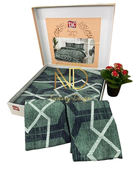 Çift Kişilik Saten Nev Takımı Nova Yeşil - Resim 2