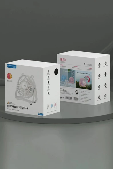 Akman FS23 Masaüstü Soğutma Fanı - Beyaz - ACL6207804-3254 - Resim 2