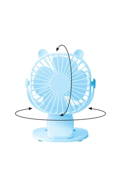 CepteToptan JS03 Masaüstü Soğutma Fanı - Beyaz - aa8298-4334 - Resim 5