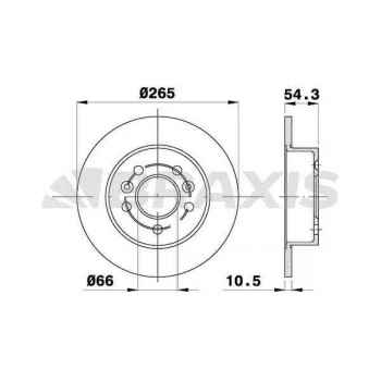 Renault Arka Fren Disk Aynası Renault Avantıme Espace 2.0i - Braxıs Ae0517 ürün görseli
