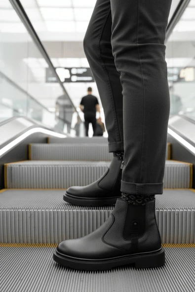 Muggo GERALT Fermuarlı İçi Kürklü Erkek Kışlık Bot - 10