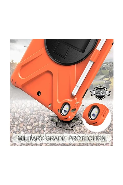 Akman İPad Pro 10.5 Air10.5 2019 Kalem Yerli Standlı Zırh Kılıf Shockproof case-( - ACL6206142-6374 - Resim 6