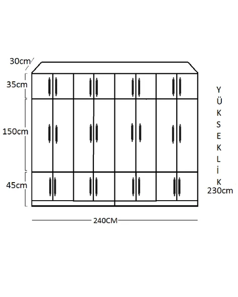 EZZELİNA PORTMANTO, AYAKKABILIK, VESTİYER, ÇOK AMAÇLI DOLAP - 4