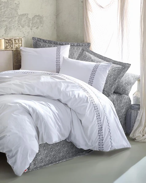 Seri Çift Kişilik Nev Takımı Paola Gri ürün görseli