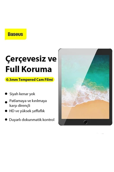 Akman iPad 9.7 2018 / 2017 / Pro 9.7 / Air 2 / Air Tempered Cam Ekran Koruyucu-(1903) - ACL6203274-3584 - Resim 2
