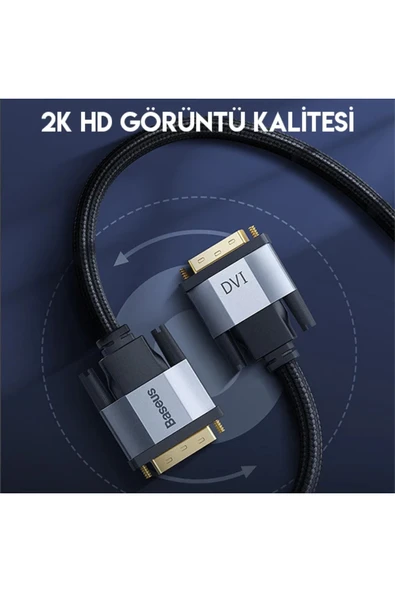 Akman Enjoyment Series DVI TO DVI HDTV Projector Kablo 3 Metre-(1903) - ACL6201944-1042 - Resim 2