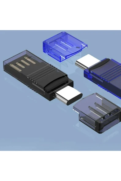 Akman ALLY Type-c Usb C Micro TF Kart Okuyucu - Telefon Tablet Pc-Laptop Bellek Kart O - ACL6208768-6399 - Resim 3