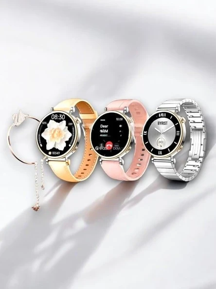 SW-43 AMOLED Ekran 3 Kordon Bileklik Hediyeli Akıllı Saat - Resim 2