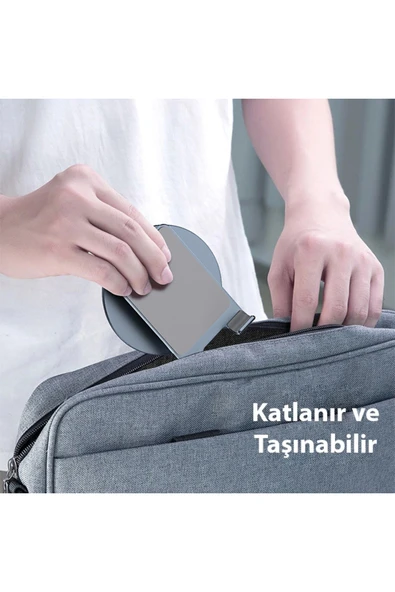 Akman Dux Ducis ES Series Alüminyum Alaşımlı 360° Dönebilen Katlanır Telefon St - ACL6204252-4460 - Resim 5