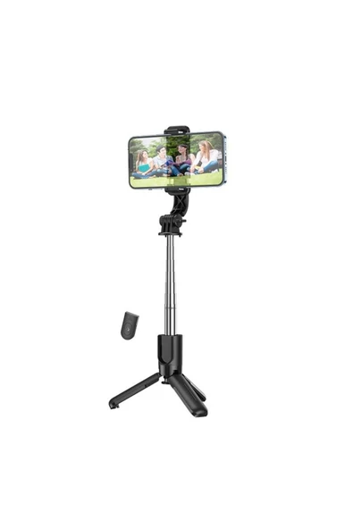 Akman HOCO K17 Bluetooth Uzaktan Kontrol Selfie Çubuğu Tripod Mini Canlı Yayın Sta - ACL6209128-3263
