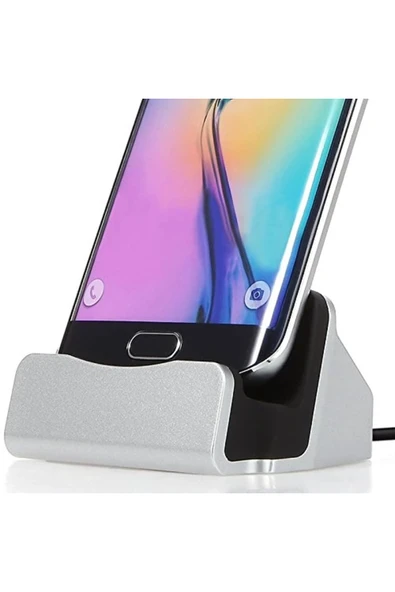 SENSON Android Micro Usb Şarj 2in1 Standlı Usb Dock-(1903) - SNSMR6740-6841 - Resim 2