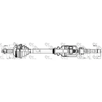 Psa Aks Sag Komple (dis Freze :27, IC Freze37, Uzunluk:960mm) Expert Jumpy Scudo P806 Evasıon Ml5c Sanz, - Gsp 245120 ürün görseli