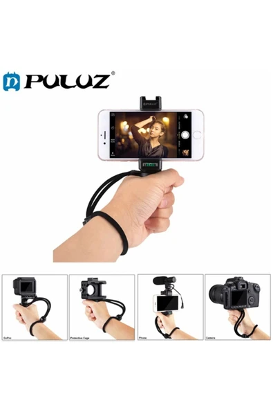 Akman PULUZ Video Telefon Elde Tutucu+ Bileklik Tripod Adaptörü-(1903) - ACL6208422-4516