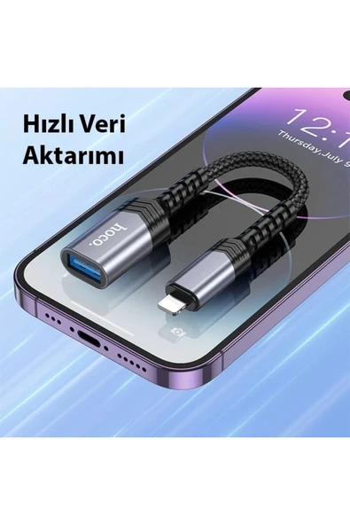 Akman HOCO UA24 Dişi USB To Erkek iPhone Lightning Dönüştürücü 2.0 converter-(1 - ACL6209923-3663 - 5