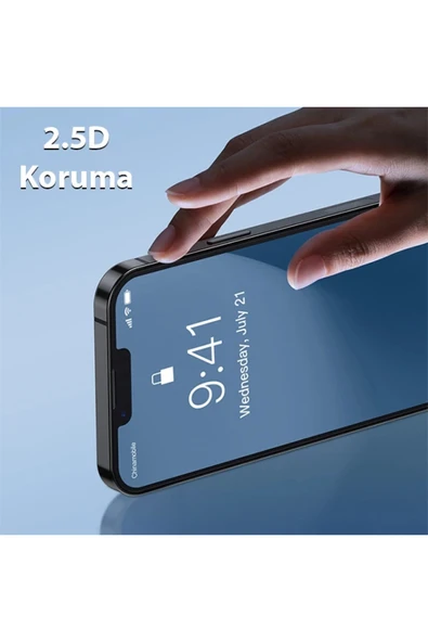 İsmiyle Al ALLY iPhone 13 Mini 5.4inç Uyumlu Tempered Kırılmaz Cam Ekran Koruyucu-(1903) - UST1517-1500 - 3