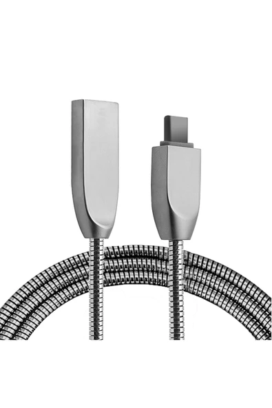 Akman Ally Usb Type-C Zinc Alloy Dayanıklı 24 A Metal Usb Kablo-(1903) - ACL6205741-8982 - Resim 5