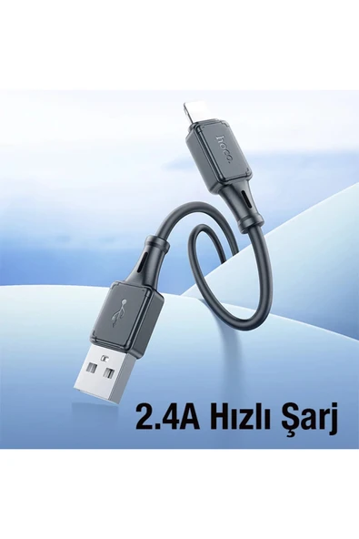 Akman HOCO X101 USB to iPhone Lightning 2.4A Hızlı Şarj ve Data Kablosu-(1903) - ACL6202014-3092 - Resim 5