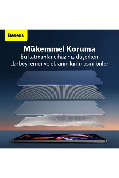 Akman iPad 9.7 2018 / 2017 / Pro 9.7 / Air 2 / Air Tempered Cam Ekran Koruyucu-(1903) - ACL6203274-3584 - Resim 4