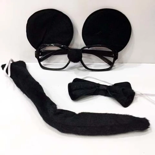 Mickey Mouse Gözlüğü Papyonu Kuyruğu Seti - 1