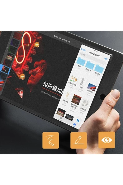 Akman ALLY İPad Pro/Air 310.5 İnch Paper Like Film Darbe Emici Pet Ekran Koruyucu-(1 - ACL6207486-8454 - 2