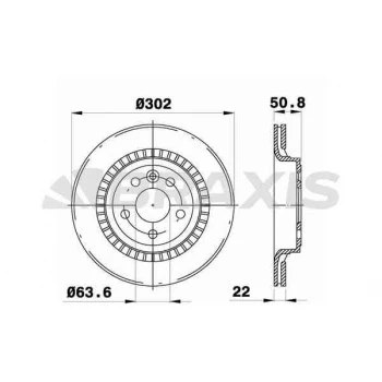 Volvo Arka Fren Disk Aynası Volvo Xc60 08=>17 - Braxıs Ae0433 ürün görseli