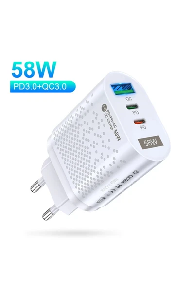 Akman USLİON PD 58W USB + Type-c Hızlı Şarj Başlığı-(1903) - ACL6206386-2796 ürün görseli 1