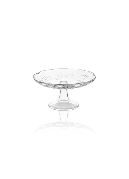 The Mia Ayaklı Cam Sunum Tabağı 20x10 cm CAM0500 ürün görseli