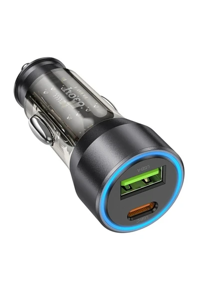 Akman HOCO NZ12A Action PD43W USB + Type-C Hızlı Şarj Araç Çakmaklı Şarj Aleti- - ACL6204315-2466 - Resim 6