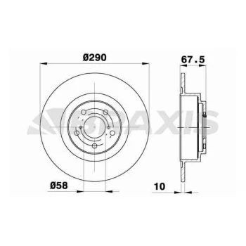 Subaru Arka Fren Disk Aynası Subaru Legacy 3 2.0i - Braxıs Ae0679 ürün görseli