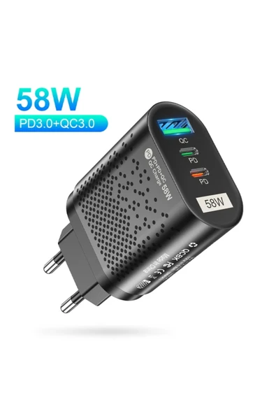 Akman USLİON PD 58W USB + Type-c Hızlı Şarj Başlığı-(1903) - ACL6206386-2796 - Resim 2