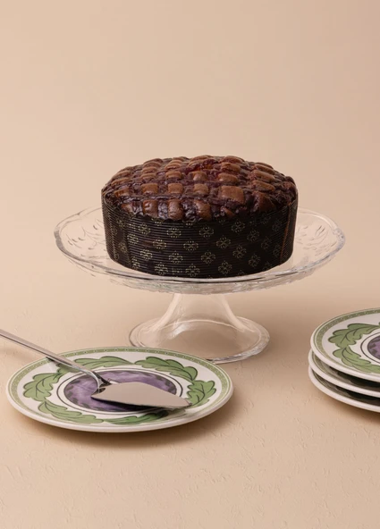 The Mia Ayaklı Cam Sunum Tabağı 20x10 cm CAM0500 - Resim 2