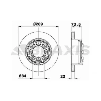 İveco Ticarı Arka Fren Disk Aynası İveco Daıly 5,8 35,10 35,12 49,12 C11 96>99 - Braxıs Ad0408 ürün görseli