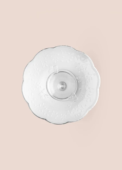 The Mia Ayaklı Cam Sunum Tabağı 20x10 cm CAM0500 - Resim 6