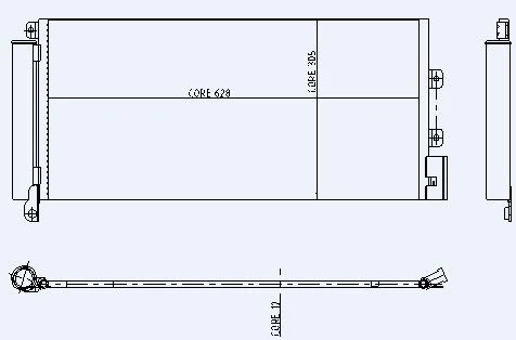 KLIMA RADYATORU   LINEA 1.3JTD (1 SIRA ALB) - KALE 010ABC060 - 1