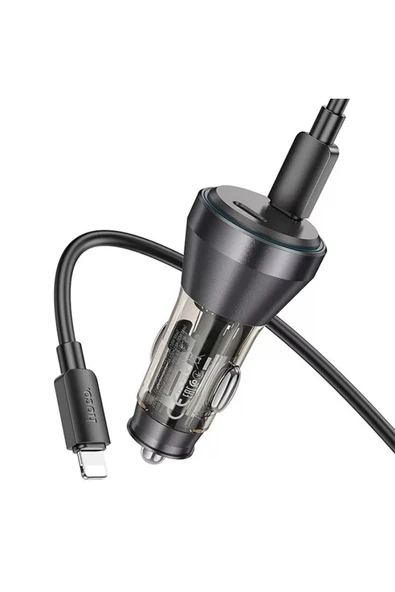 Akman HOCO NZ12C Graceful PD60W 2 Type-C Girişli Araç Çakmaklı Hızlı Şarj Aleti - ACL6201132-9861 - Resim 6