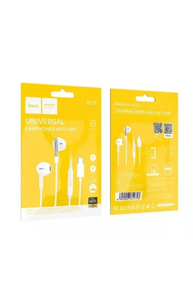 Akman HOCO M123 Kulakiçi Mikrofonlu Kablolu Type-C Kulaklık-(1903) - ACL6209094-6123 - Resim 5