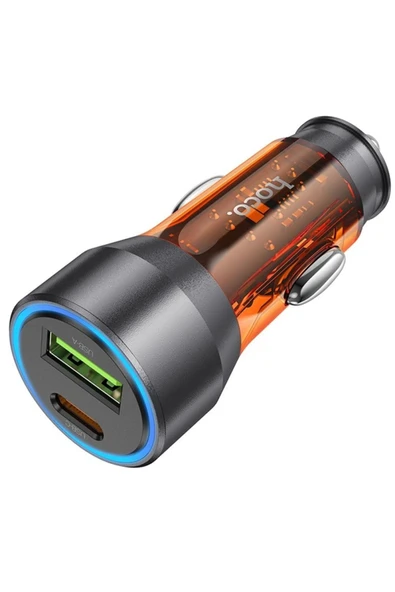 Akman HOCO NZ12A Action PD43W USB + Type-C Hızlı Şarj Araç Çakmaklı Şarj Aleti- - ACL6204315-2466 - Resim 2