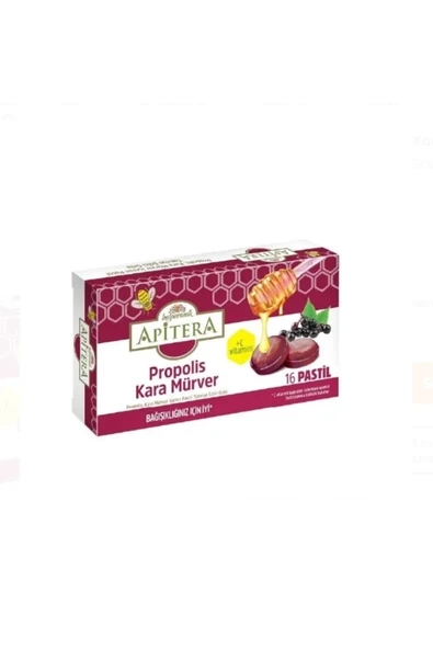 APITERA PROPLIS KARA MURVER 16 PASTİL - 1