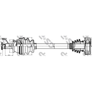 Vag On Aks Sol Cordoba İbiza Fabıa Polo 1,2 / 1,4 16v / 1,9sdi 99>07 - Gsp 203063 - Resim 1
