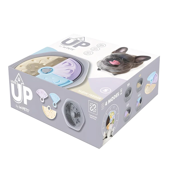 M-Pets Level Up Ayarlanabilir Yavaş Yeme Mama Kabı Small - 6