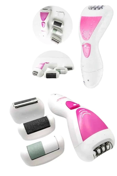 4 Başlıklı Lazer Öncesi Kısaltma Epilasyon Aleti Epilatör Çok Amaçlı - Resim 3