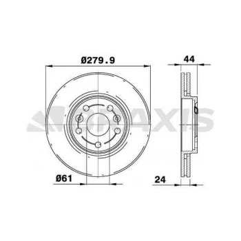 Renault On Fren Aynası Renault Megane II 2.0 DCI 04> (hava Kanallı) - Braxıs Ae0777 - Resim 1
