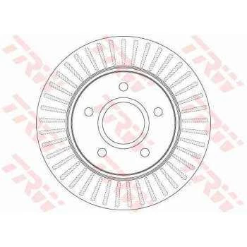 Fiat Fren Diski Ön - Fren Diski Ön - Trw Df6253s - Resim 1