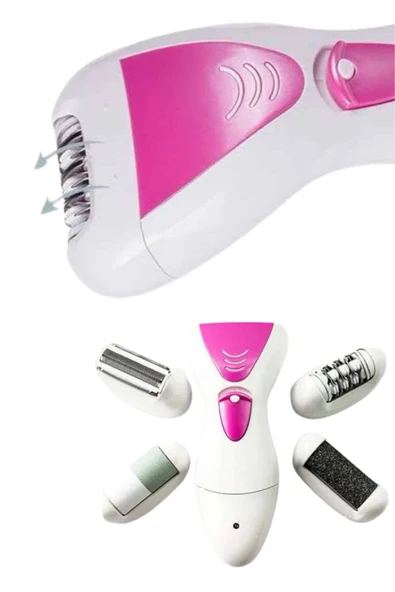 Şarjlı Epilasyon Cihazı Çok Başlıklı Ayak Bakımına Uygun Epilatör Aleti - 4