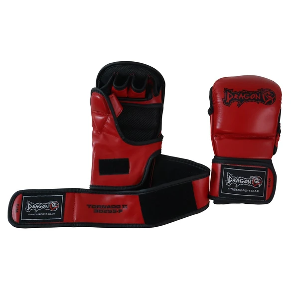 DragonDo 30255-P Tornado MMA Eldiveni Kırmızı Kaplumbağa MMA Eldiveni - 3